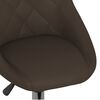 vidaXL Въртящи се трапезни столове, 2 бр, кафяви, изкуствена кожа
