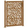 vidaXL Градинска порта 100x125 см, издръжлива стомана, дизайн с трасета