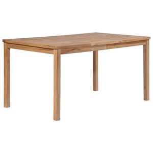 vidaXL Градинска маса 150x90x77 см тиково дърво масив