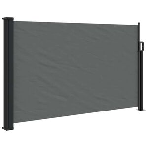 vidaXL Прибираща се странична тента, антрацитна, 120x500 см