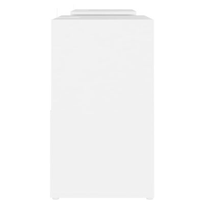 vidaXL ТВ шкаф, бял, 104x30x52 см, ПДЧ