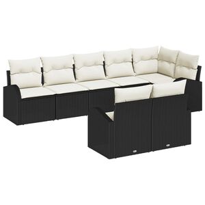 vidaXL Градински Софа Комплект 8 pcs полиратан