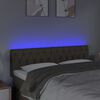 vidaXL LED горна табла за легло, таупе, 160x7x78/88 см, плат