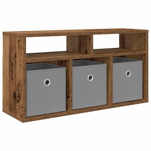 vidaXL Долно шкафче с чекмедже Старо дърво 72 х 22,5 х 38 см