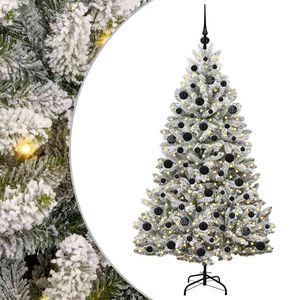 vidaXL С изкуствено коледно дърво 180 cm 300 LED светодиода Топло бяло