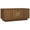 vidaXL Кафе маса, Кафяв дъб, 102x50x45 см, инженерно дърво