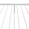 vidaXL Метална рамка за легло с горна и долна табла, бяла, 90x200 см