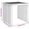 vidaXL Странична масичка за градина Кафяво 45 x 42.5 x 45 см