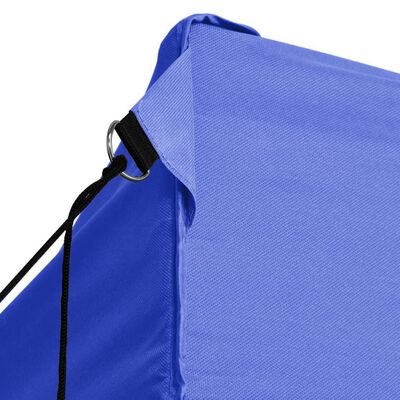 vidaXL Сгъваема парти шатра с 4 странични стени 3х4 м стомана синя