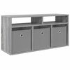 vidaXL Долно шкафче с чекмедже Сив Сонома 87 x 27,5 x 43 см