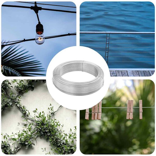 vidaXL Тел за привързване на ограда 250 м 3,8 мм стомана