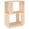 vidaXL Библиотека/разделител за стая, 51x25x70 см, бор масив