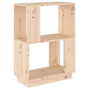 vidaXL Библиотека/разделител за стая, 51x25x70 см, бор масив