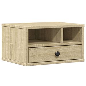 vidaXL Стойка за принтер, дъб сонома, 40x32x22,5 см, инженерно дърво