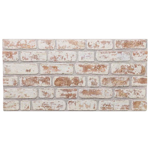 vidaXL Стенни панели 10 pcs Червено и бяло 100 x 50 cm EPS пяна