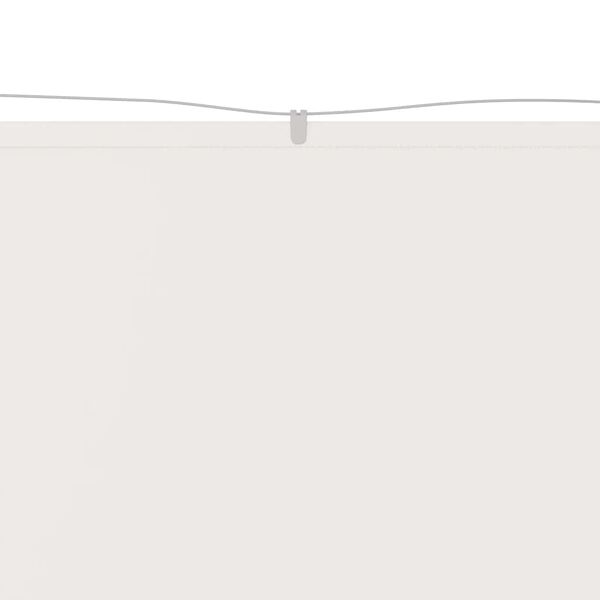 vidaXL Вертикален сенник, бял, 60x800 см, оксфорд плат