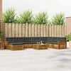 vidaXL Комплекти дивани с възглавница 9 pcs Натурален и Антрацит