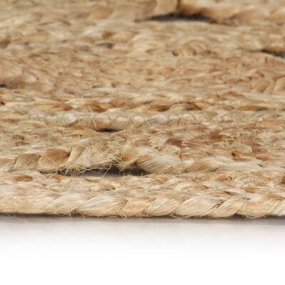 vidaXL Ръчно плетен килим от юта, 180 см