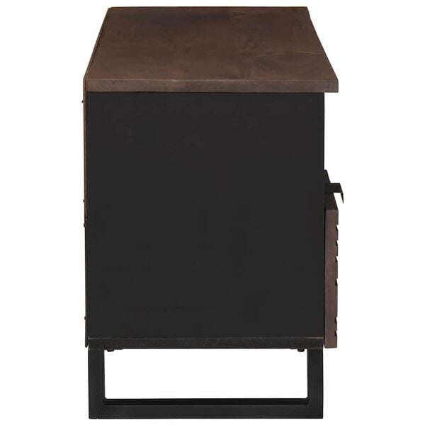 vidaXL ТВ Единици с чекмедже Орех 100 x 33 x 46 см Инженерно дърво