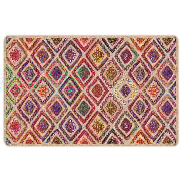 vidaXL Перящ се килим многоцветен 190x300 см противоплъзгащ