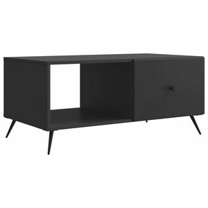 vidaXL Масичка за кафе Черно 90 x 50 x 40 cm Инженерна дървесина