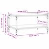 vidaXL Масичка за кафе Дъб 81 x 50 x 40 см Инженерно дърво