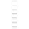 vidaXL Библиотека/разделител за стая, бяла, 40x30x198 см