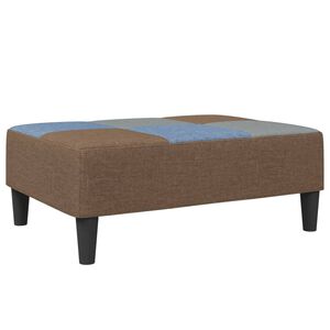 vidaXL Табуретка, пачуърк, 77x55x31 см, плат