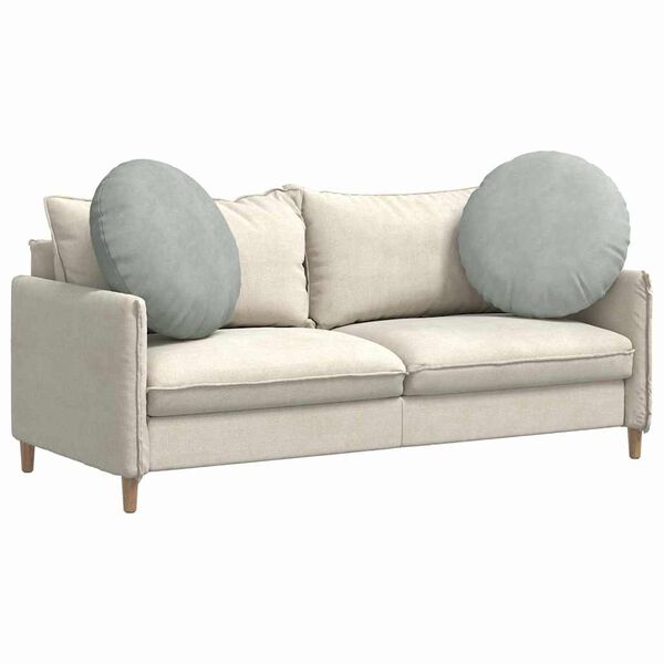 vidaXL Възглавници за седалки 2 pcs Светлосиво &Oslash; 40 x 13 см Кадифе