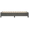 vidaXL Рамка за легло с пружини, тъмносива, 90x190 см, кадифе