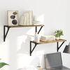 vidaXL Стени за рафтове 2 pcs Дъб 60 x 25 x 25,5 cm Инженерно дърво