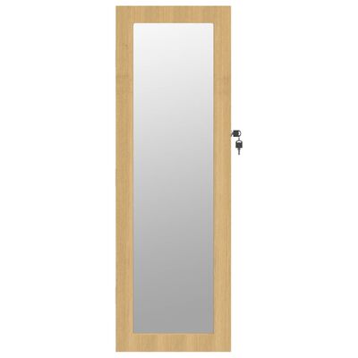 vidaXL Огледален шкаф за бижута, стенен монтаж, 30x8,5x90 см