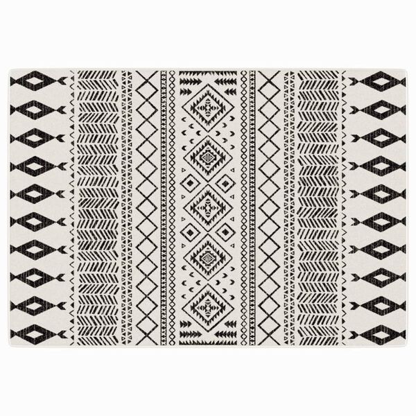 vidaXL Килим за открито и закрито къс косъм шарен 160x230 см неплъзгащ