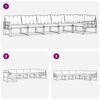 vidaXL Комплект дивани за открито 6 pcs Естествено и черно