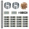 vidaXL Клетка за пилета 9x1,5x1,5 м стомана