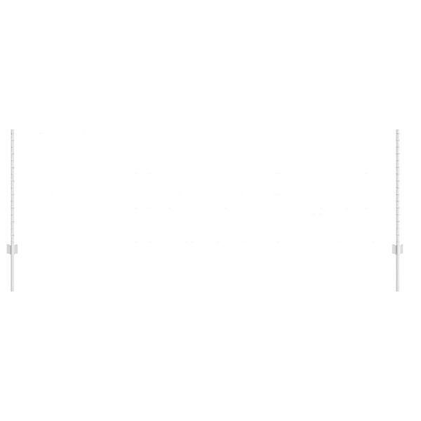 vidaXL Стълб за ограда. 11 pcs Сребрист 100 cm Стомана