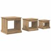 vidaXL Масичка за кафе 3 pcs Дъб 48 x 45 x 45 см Инженерно дърво