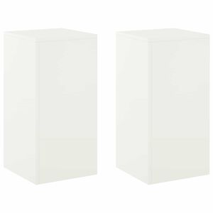 vidaXL Стойка за растения 2 pcs Бяло 30 x 30 x 60 cm Стомана