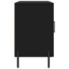 vidaXL Сайдборд, черен, 100x36x60 см, инженерно дърво
