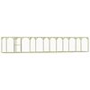 vidaXL Клетка за пилета, 1,5x9x1,5 м, импрегниран бор