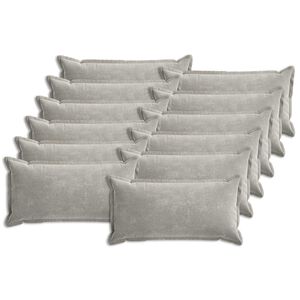 vidaXL Калъфка за възглавница 12 pcs HOUTEN Светлосиво 40 x 80 cm