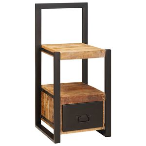 vidaXL Стойка за дрехи Кафяво 40 x 40 x 90 cm Солидно мангово дърво