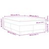 vidaXL Легло с пружинирана основа Слонова кост и бяло 140 x 200 cm