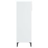 vidaXL Поставка за обувки, бял гланц, 40x36x105 см, инженерно дърво