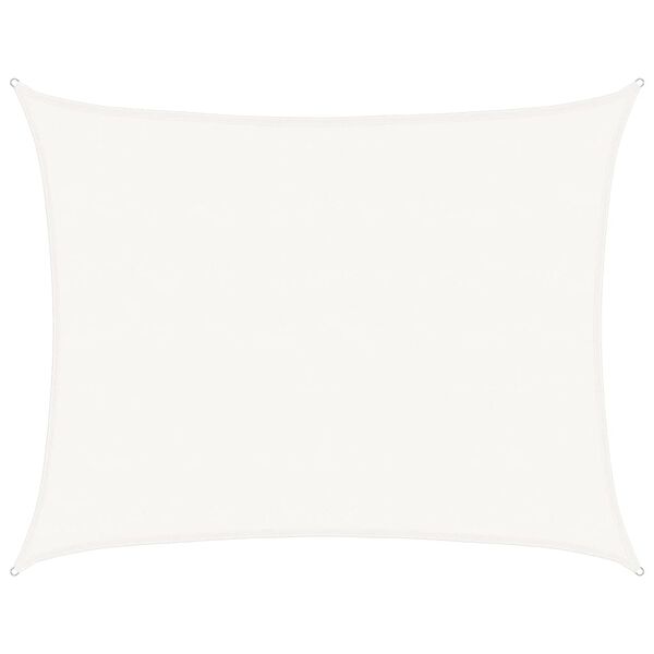 vidaXL Платно-сенник, 160 г/м&sup2;, бяло, 6x8 м, HDPE