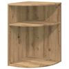 vidaXL Крайна масичка Дъб 39,7 x 39,7 x 60 см Инженерна дървесина