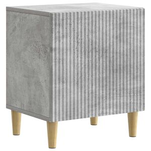 vidaXL Нощен шкаф Бетонно сиво 43 x 34,5 x 50 см Инженерна дървесина