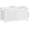 vidaXL Градинска кашпа 85x45x44 см масивна акация и стомана