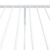 vidaXL Метална рамка за легло с горна и долна табла, бяла, 75x190 см