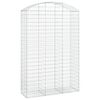 vidaXL Дъговидна габионна кошница 150x50x220/240 см поцинковано желязо